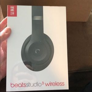 UNOPENED Black Beats Studio 3 wireless Headphones